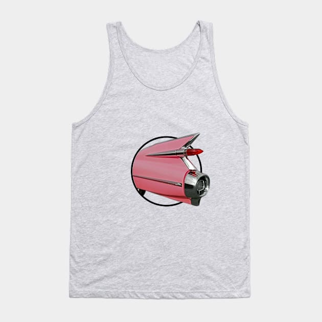 Pink 59 Cadillac Tank Top by Manatee Max